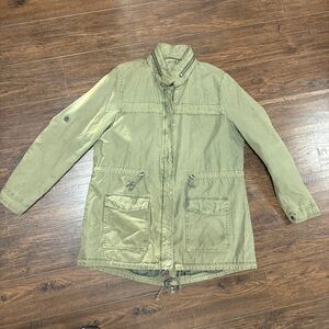 BASS ARMY GREEN JACKET WITH HOOD